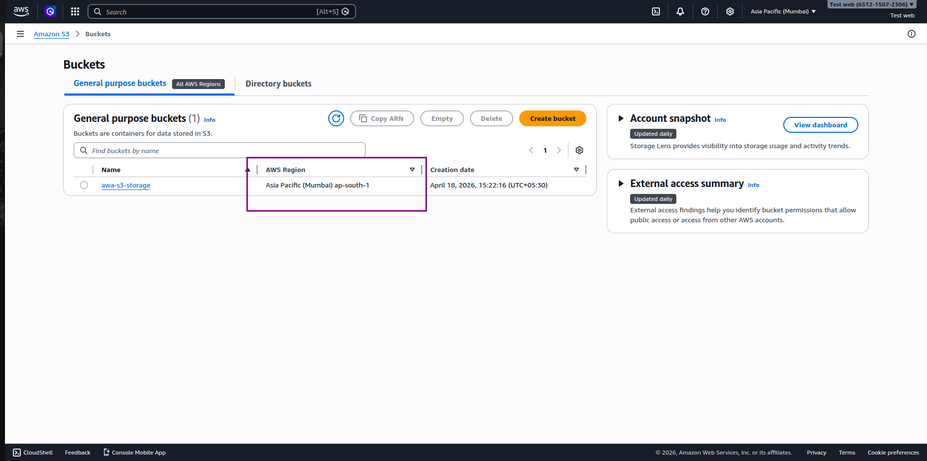 AWS S3 Setup Reference