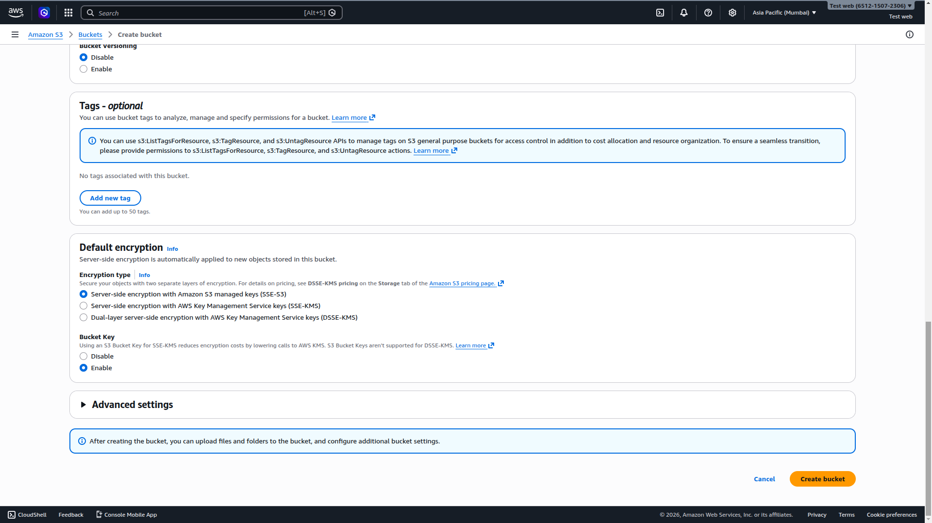 AWS S3 Setup Reference