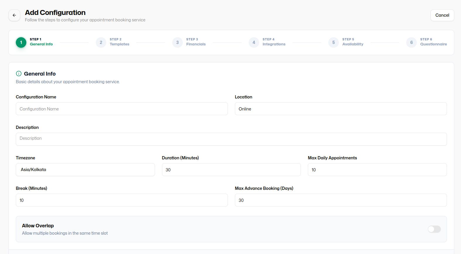 Agent Dashboard with limited modules