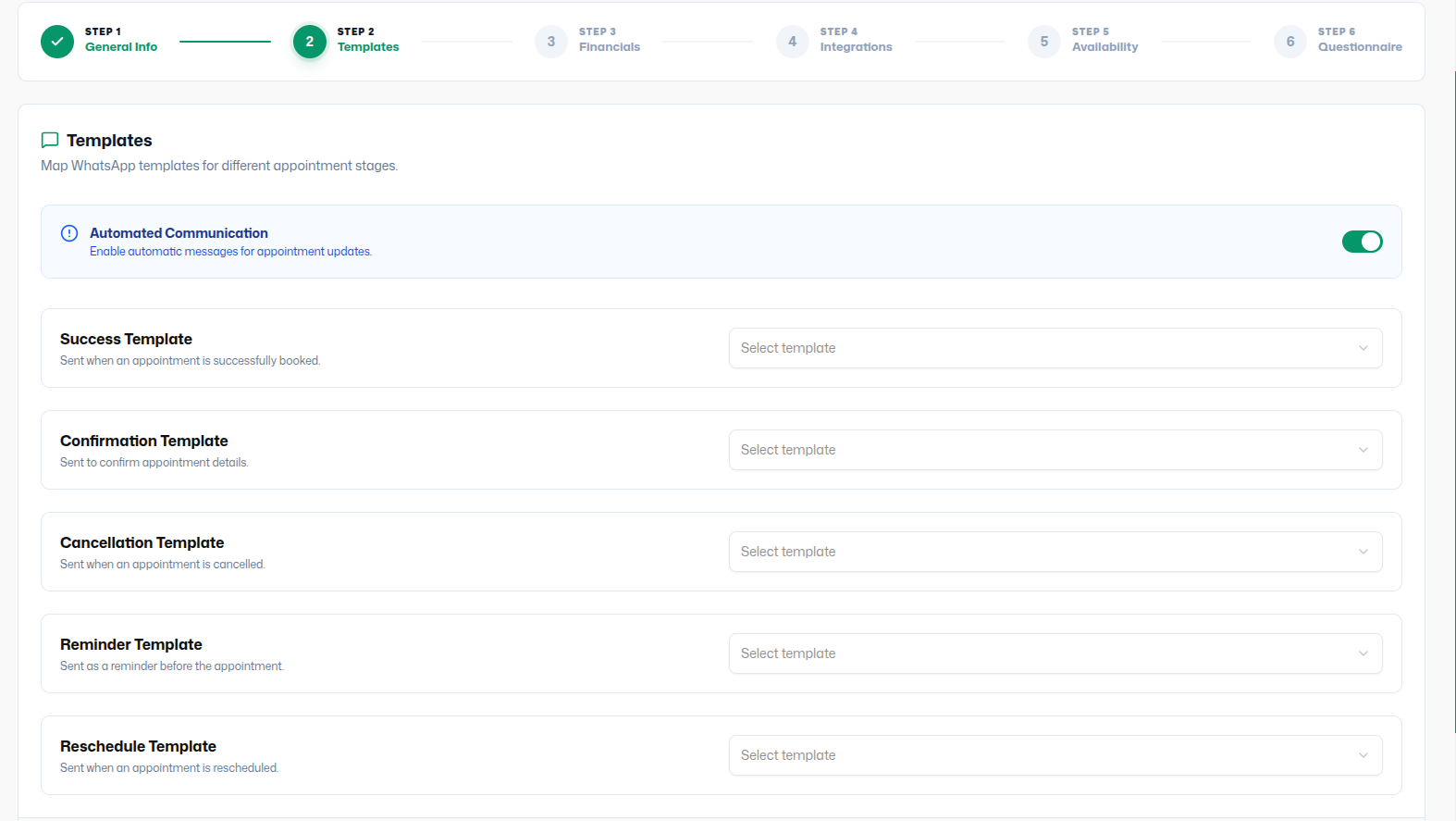 Agent Dashboard with limited modules