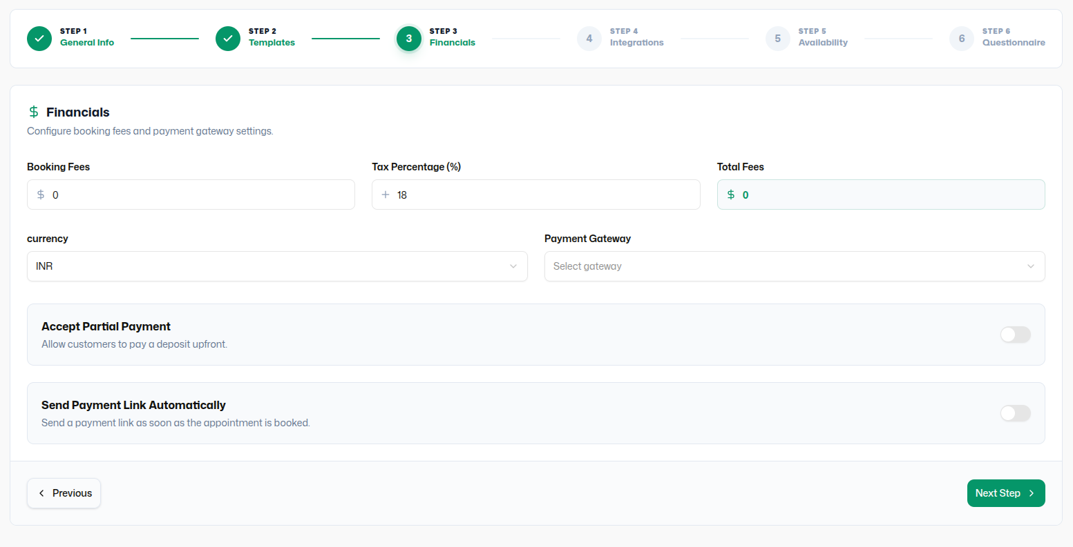 Agent Dashboard with limited modules